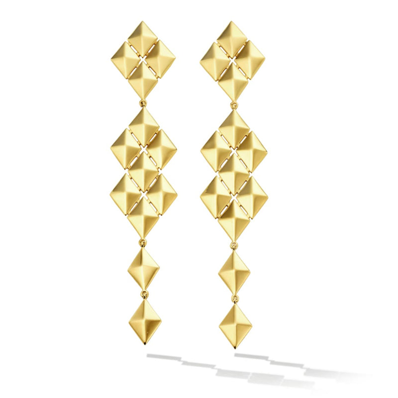Python Symmetrical Drop Earrings