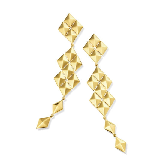 Python Symmetrical Drop Earrings