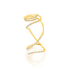 Diamond Mega Swirl Ring, Yellow Gold