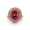 Malaya Garnet and Diamond Cocktail Ring