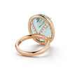 13.33ct Oval Aquamarine Cocktail Ring