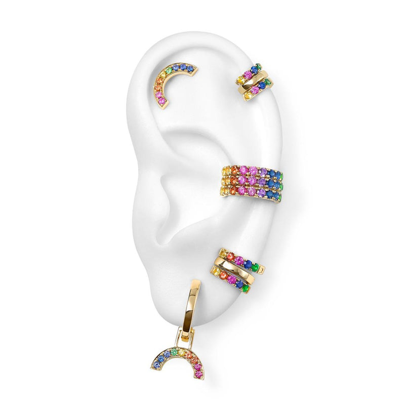 Rainbow Stud Earring