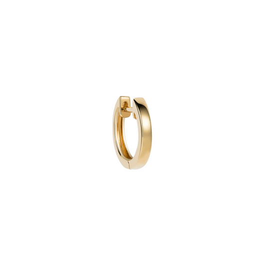 Plain Midi Gold Orb Hoop