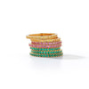 Emerald Eternity Band Rings