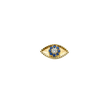 Third Eye Stud with Sapphires and Diamond