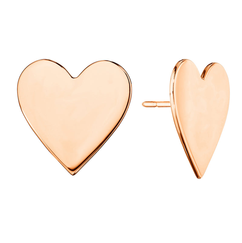 Wings of Love Large Heart Studs