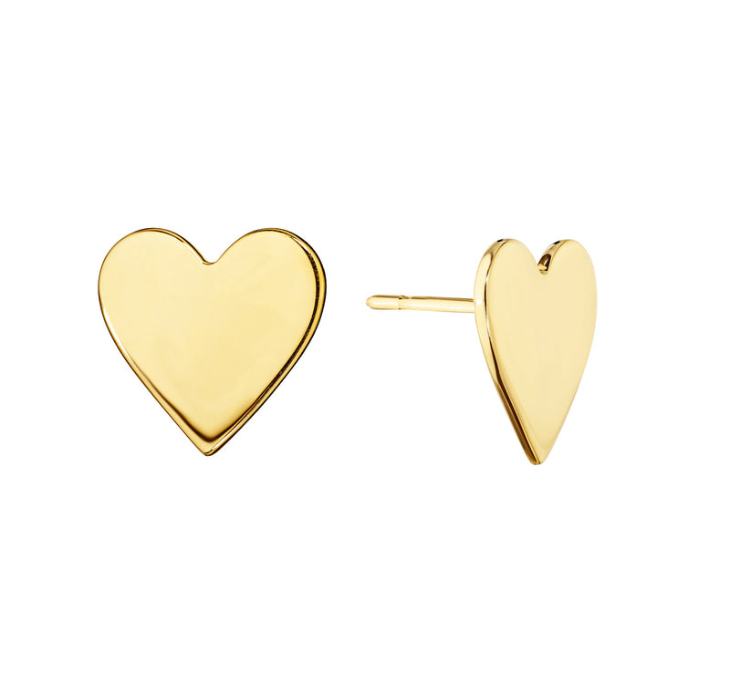 Wings of Love Large Heart Studs