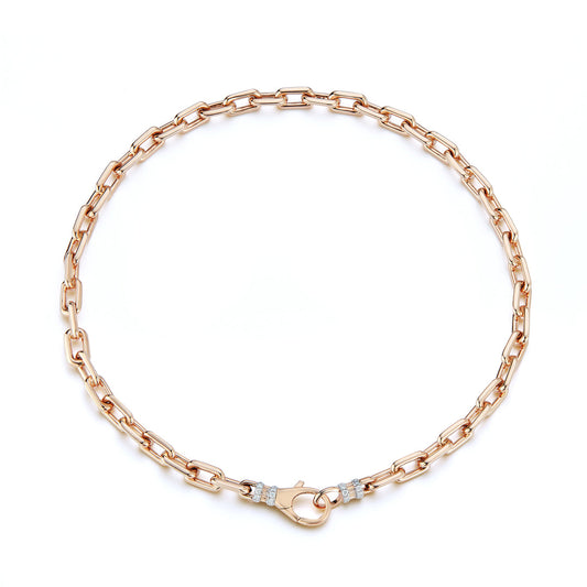 Clive 18K Rose Gold Chain Link Choker