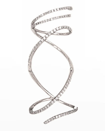 Diamond Mega Swirl Ring, White Gold